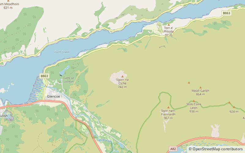 Pap of Glencoe location map