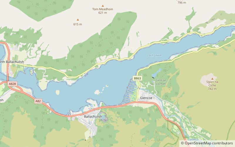 Zatoka Loch Leven location map