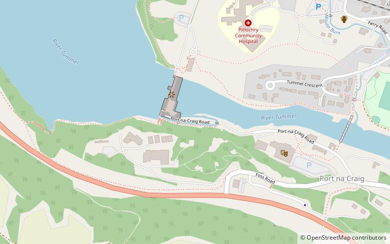 Pitlochry fish ladder location map