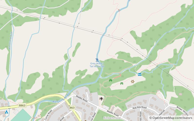 Grey Mare's Tail location map