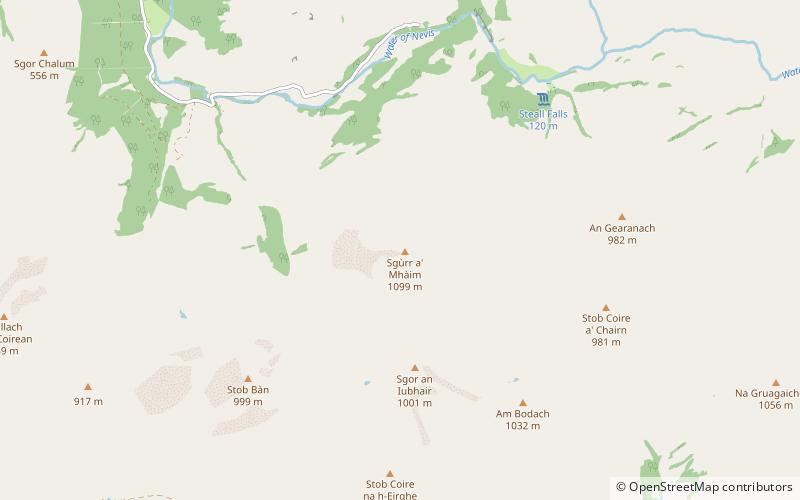 Sgurr a’ Mhàim location map