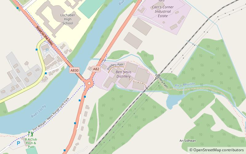 Ben Nevis Distillery location map