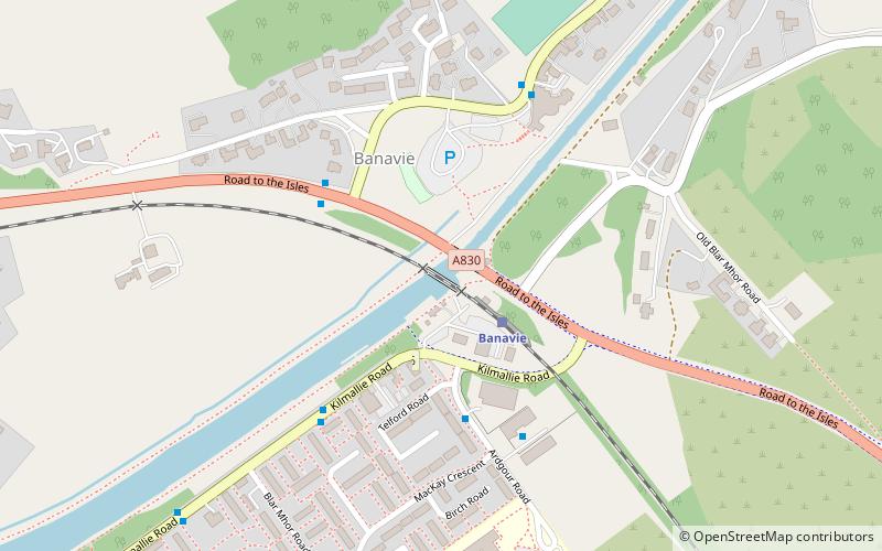 Banavie Railway Swing Bridge location map
