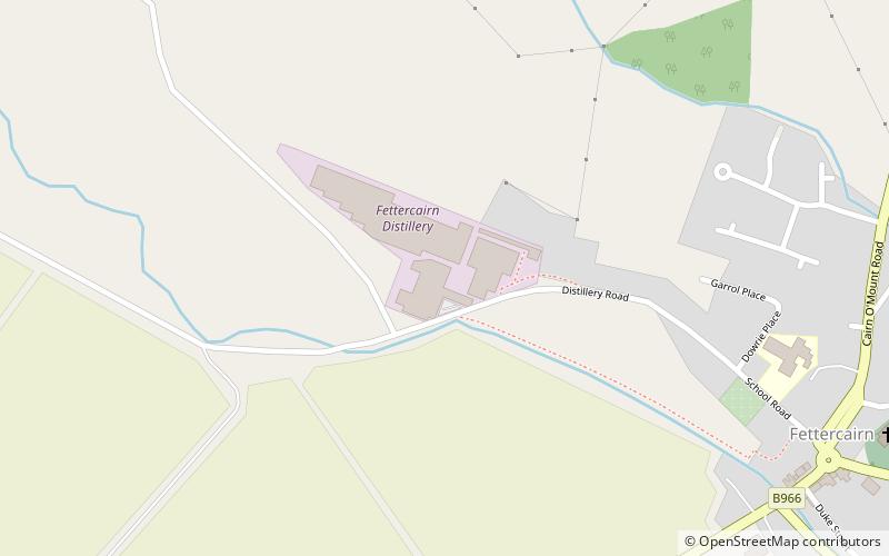 Fettercairn distillery location map