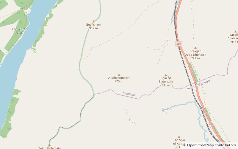 A’ Mharconaich location map