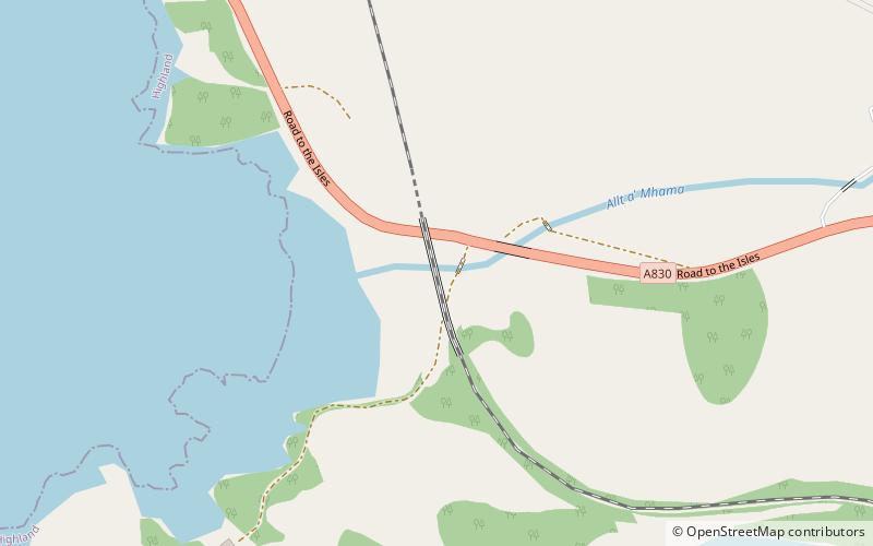 Loch nan Uamh Viaduct location map