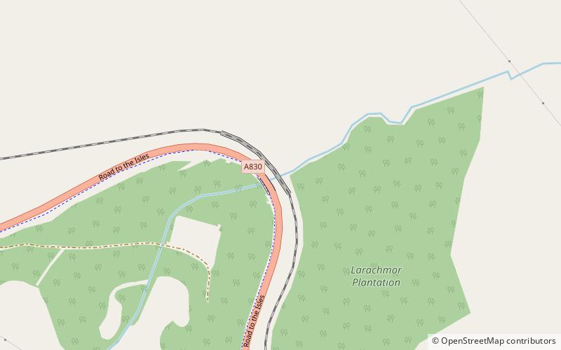 Larichmore Viaduct location map