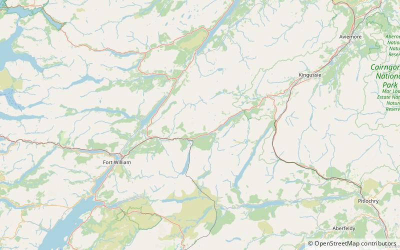 Beinn a' Chaorainn location map
