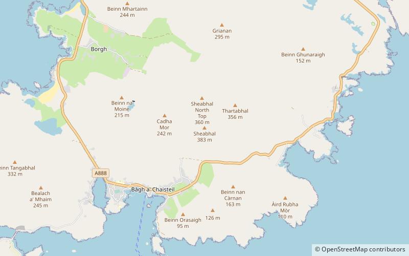 Heaval location map