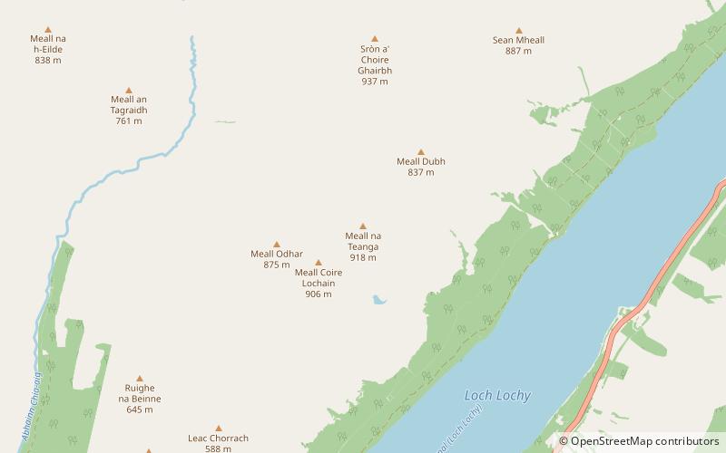 Meall na Teanga location map