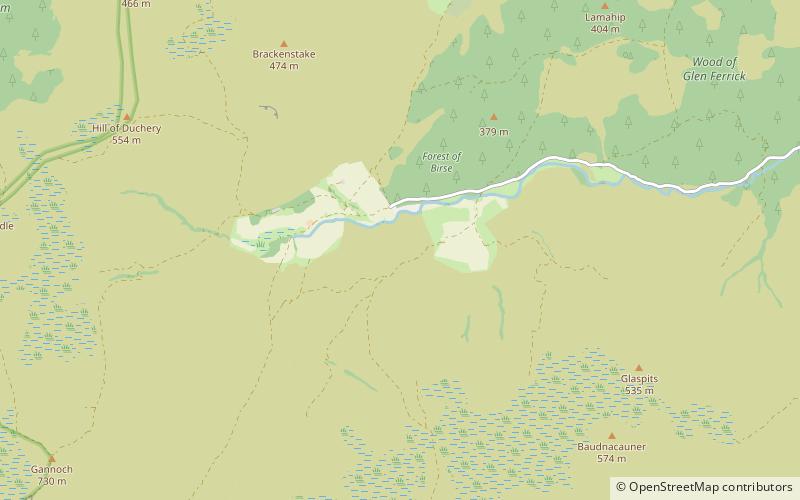Forest of Birse location map