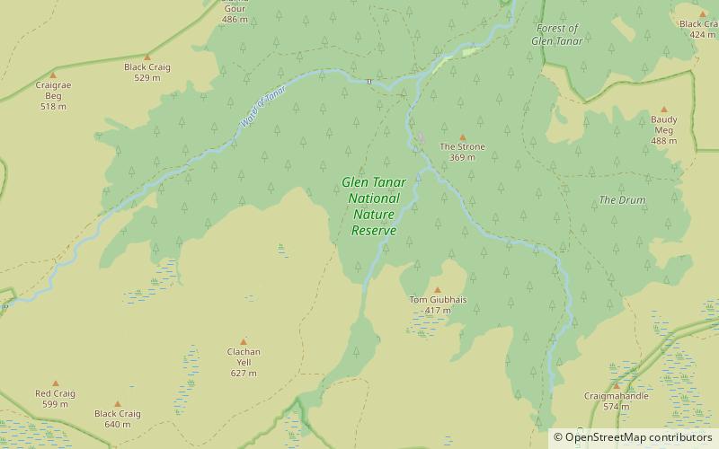 Glen Tanar location map