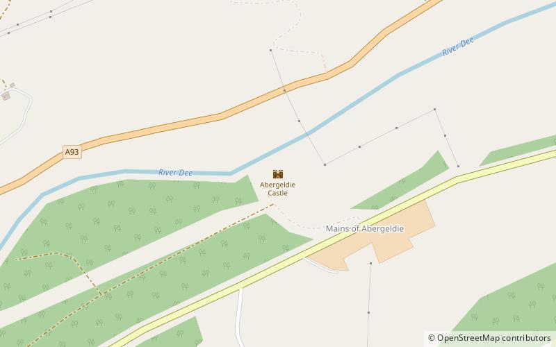 Abergeldie Castle location map