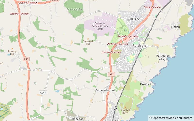 Auld Bourtreebush location map