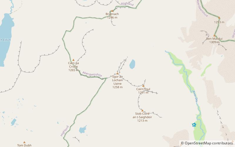 Sgor an Lochain Uaine location map