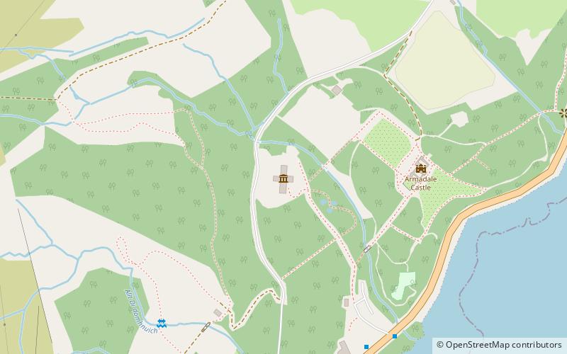 Armadale Castle location map
