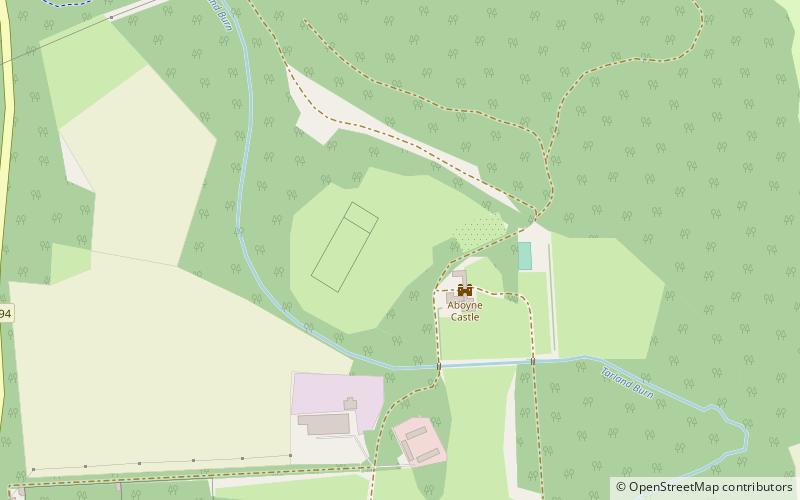 Aboyne Castle location map