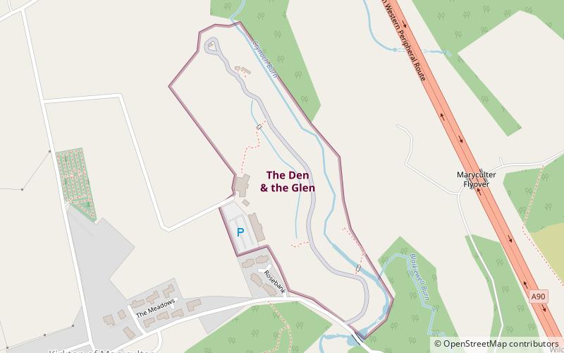 the den the glen aberdeen location map