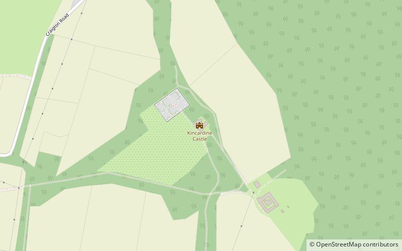 Kincardine Castle location map