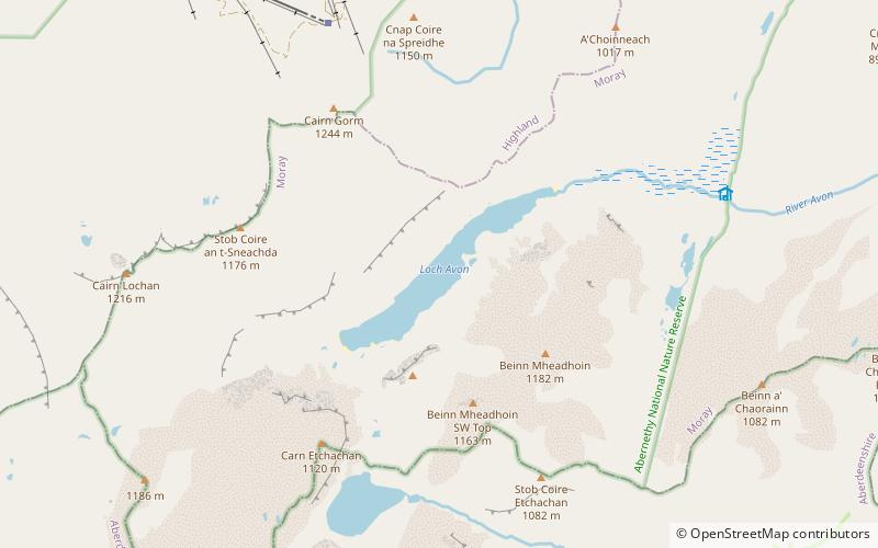 Loch A'an location map