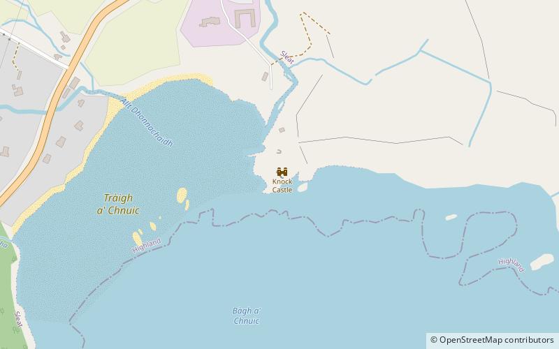 Knock Castle location map