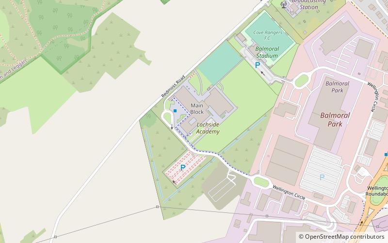 Balmoral Stadium location map