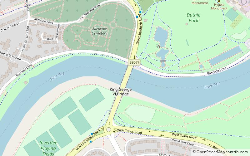 King George VI Bridge location map