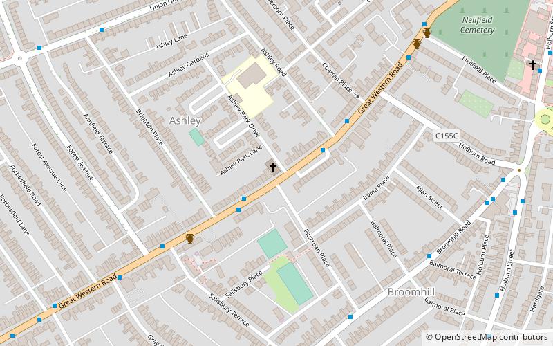 holburn west church aberdeen location map