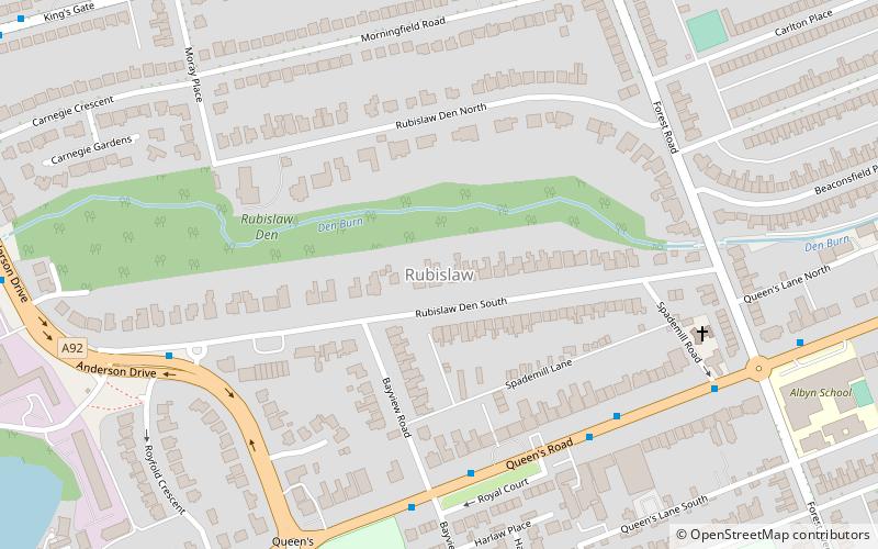 Rubislaw location map