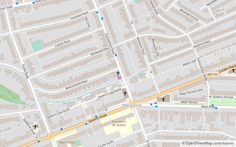 Rubislaw Church location map