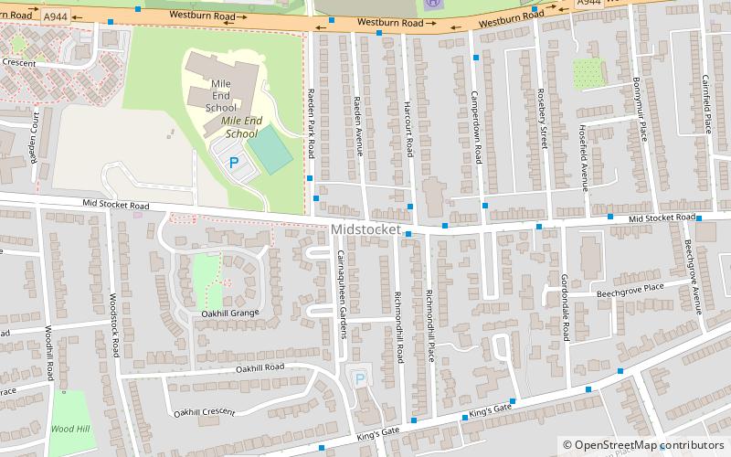 midstocket aberdeen location map