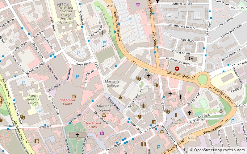 Marischal Museum location map