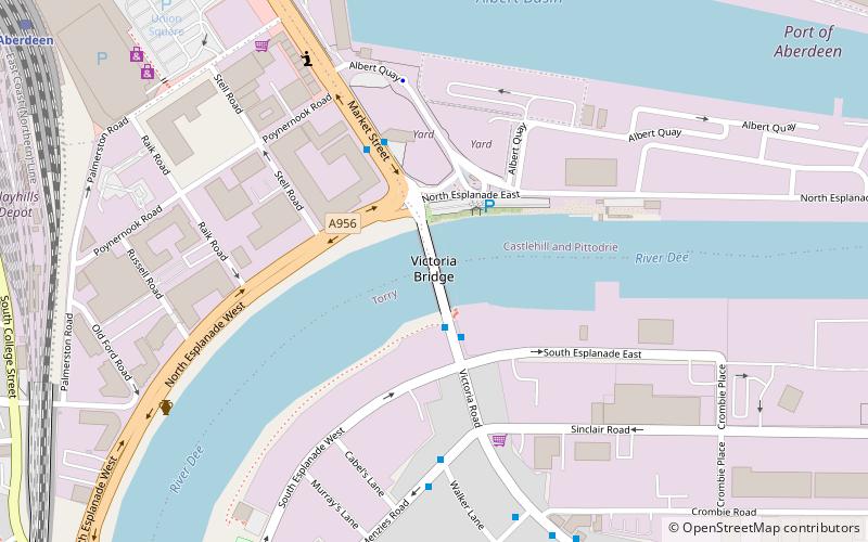 Queen Victoria Bridge location map