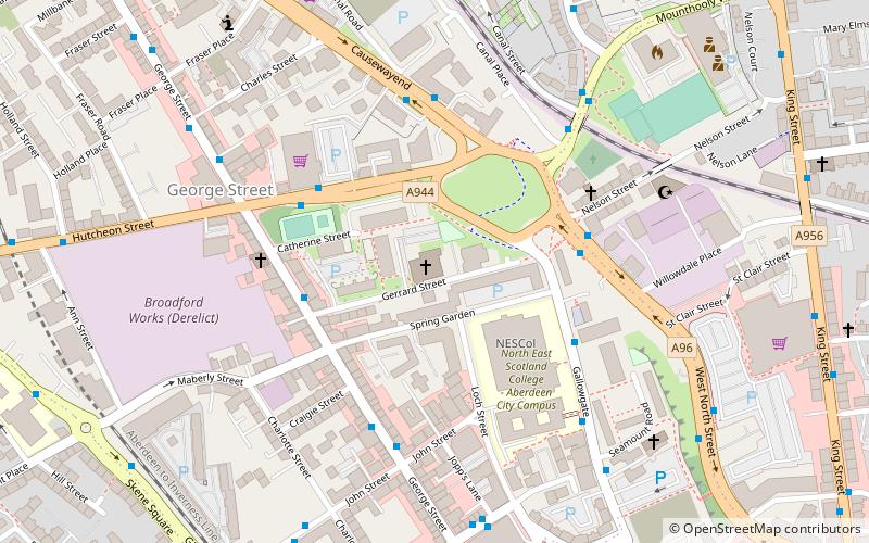 gerrard street baptist church aberdeen location map