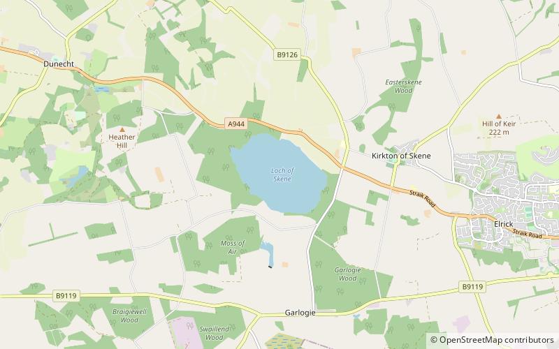 Loch of Skene location map
