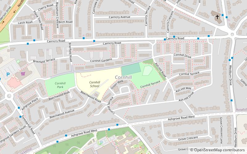 Cornhill location map