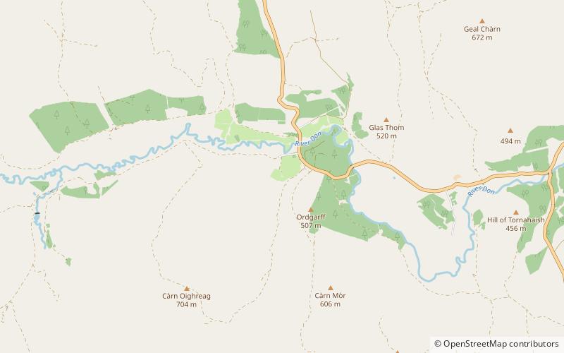 Corgarff Castle location map