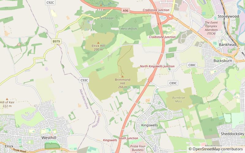 Brimmond Hill location map