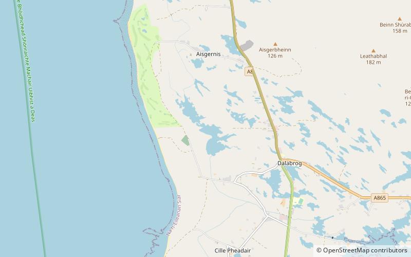 loch hallan south uist location map