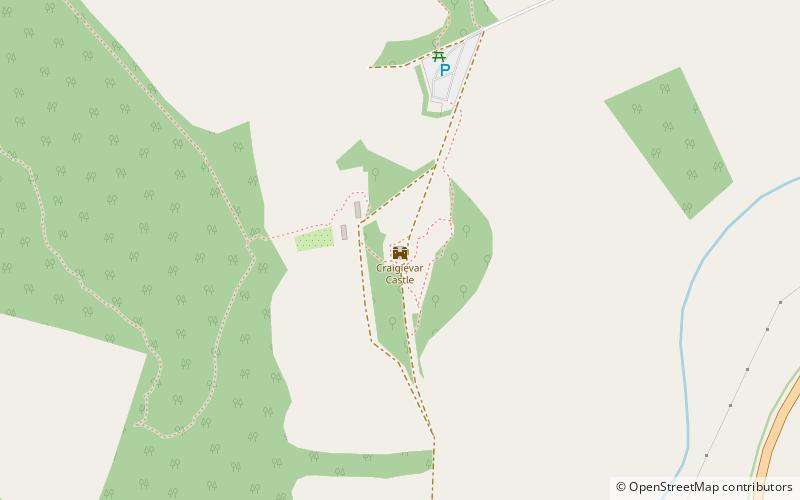 Craigievar Castle location map