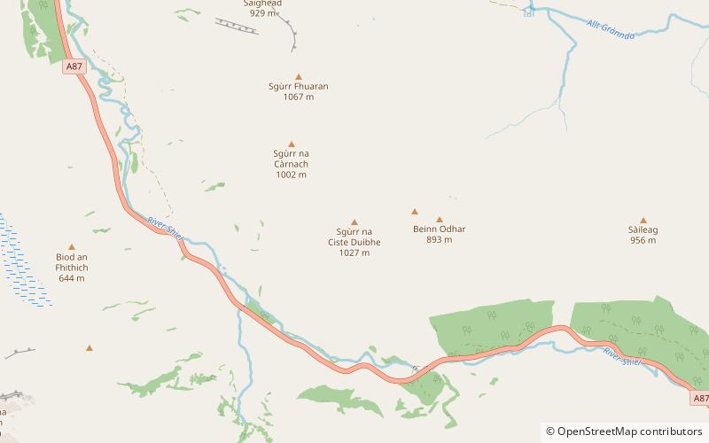 Sgùrr na Ciste Duibhe location map