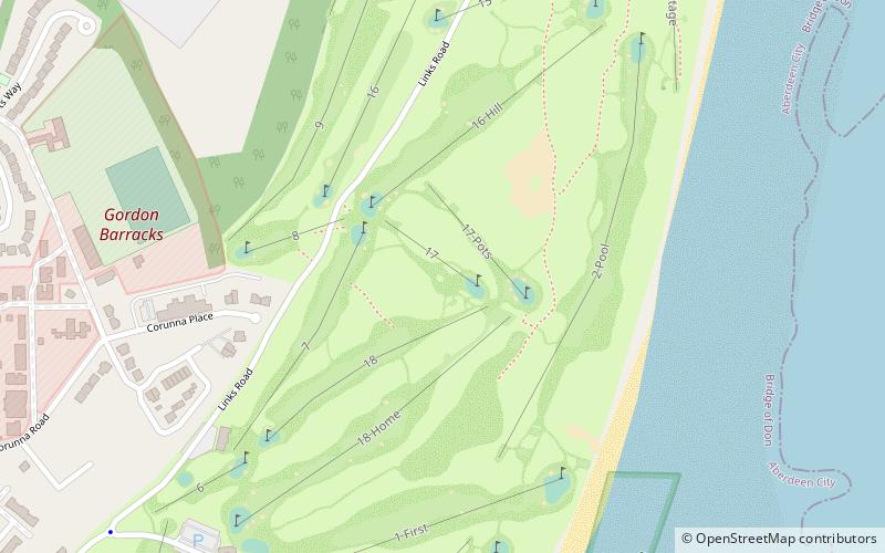 Royal Aberdeen Golf Course location map