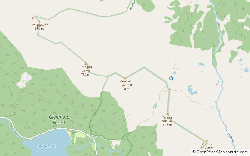 Meall a' Bhuachaille location map