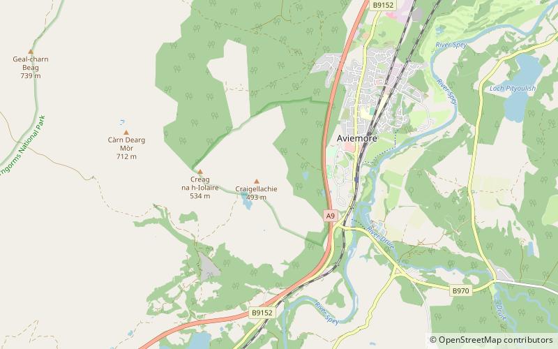 Craigellachie National Nature Reserve location map