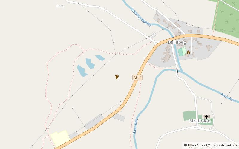 Doune of Invernochty location map