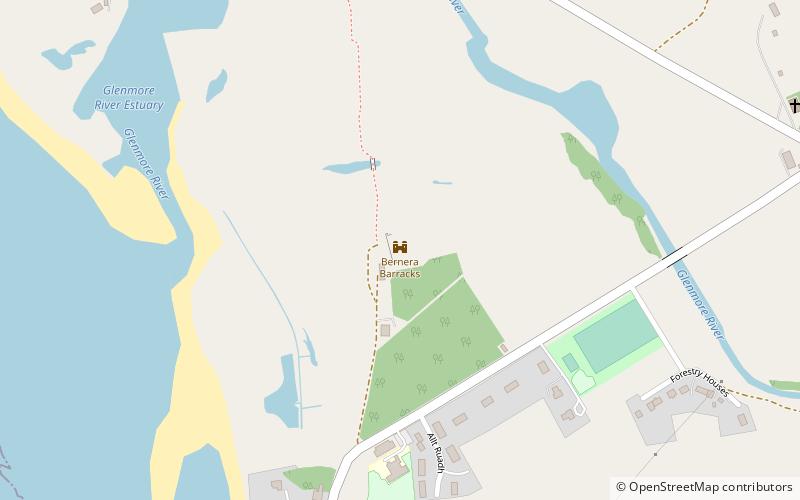Bernera Barracks location map