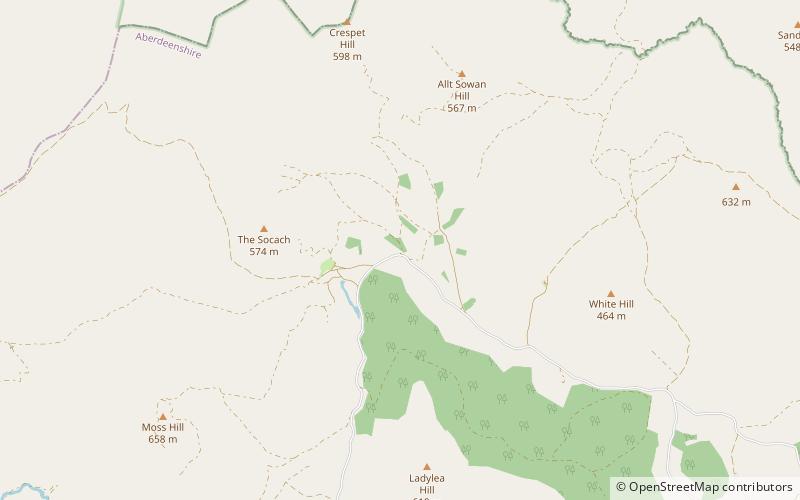 Badenyon location map