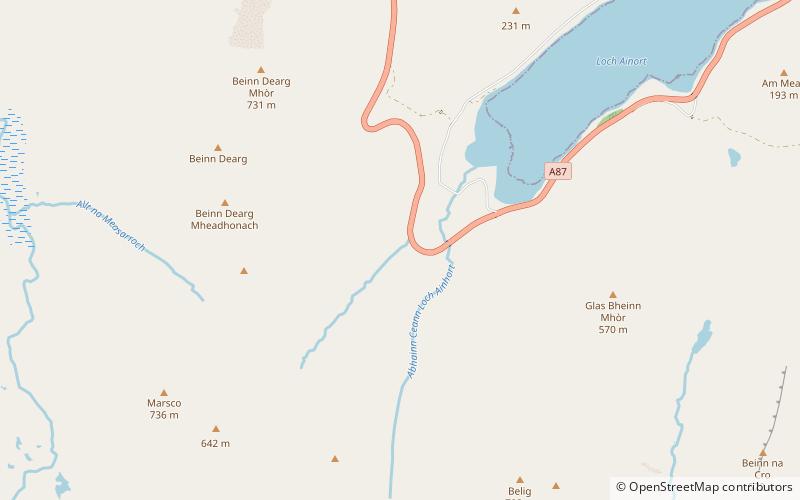 Eas a' Bhradain location map
