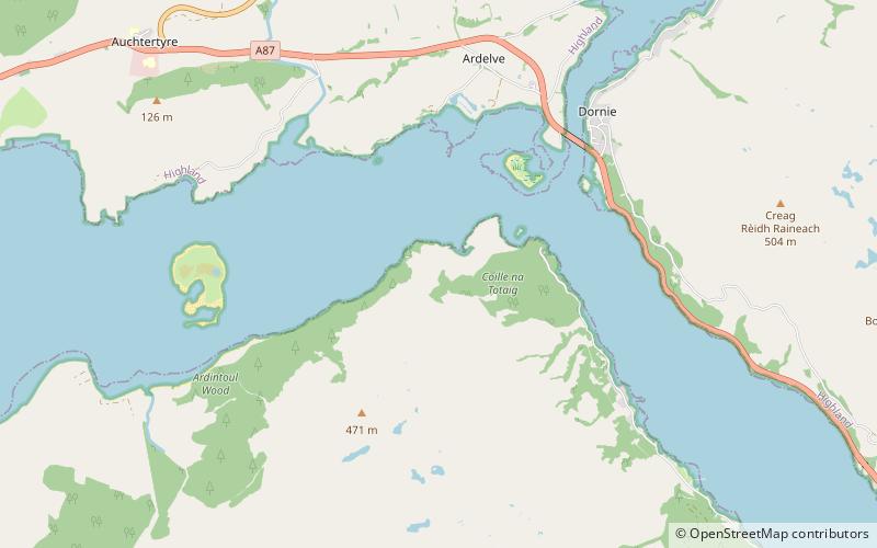 Caisteal Grugaig location map