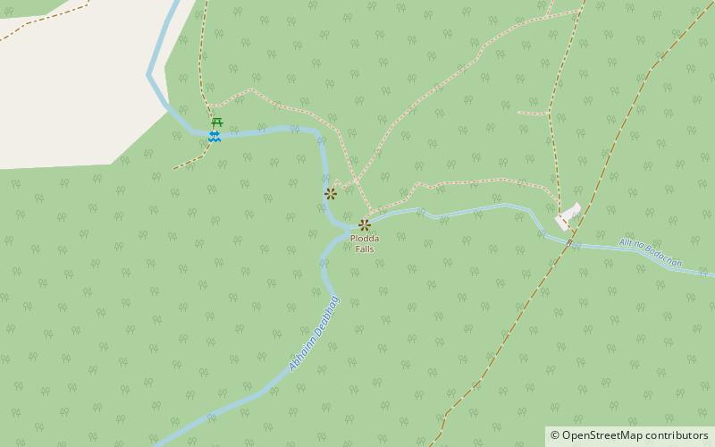 Plodda Falls location map